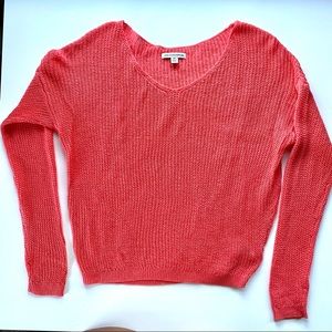 American Eagle Orange Knit Sweater